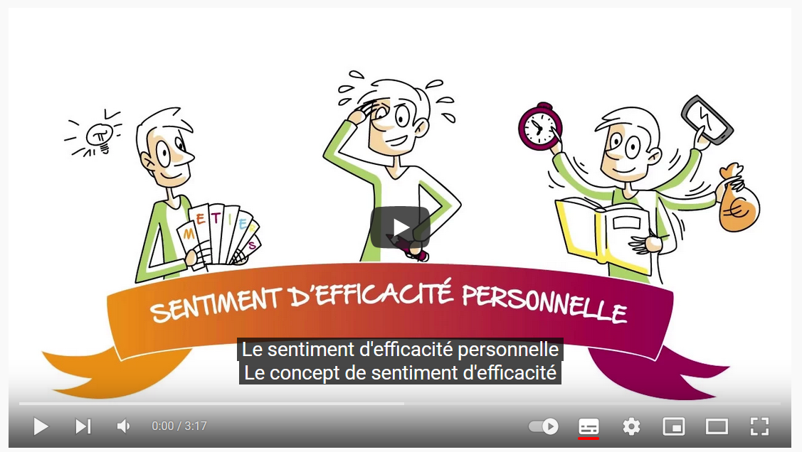 Le sentiment d’efficacité personnelle